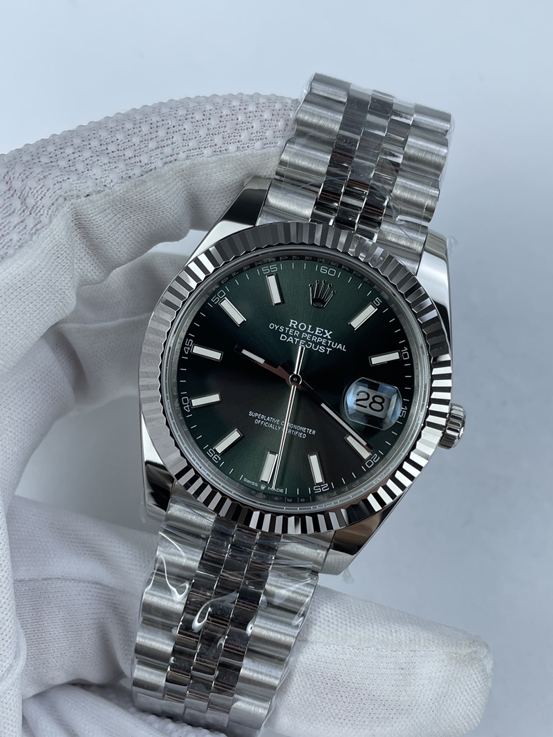 (준비완료/특급배송)NO.2432/NM공장 롤렉스 데이저스트 민트그린 바인덱스 41mm 쥬빌레 (강력추천)