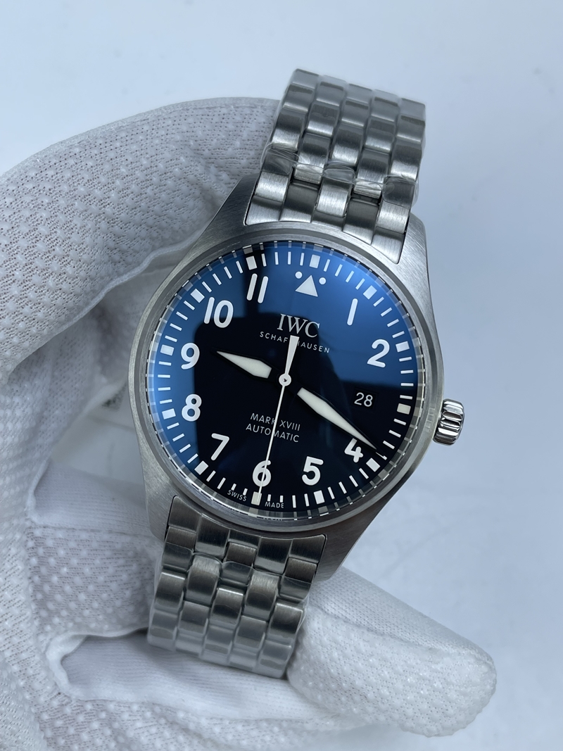 (준비완료/특급배송)NO.2544/V7공장 IWC 파일럿 마크18 블랙다이얼