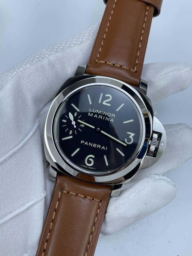 (준비완료/특급배송 )NO.2636/HW공장 파네라이 루미노르 마리나 PAM111 스틸 가죽스트랩