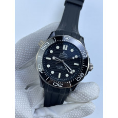 (준비완료/특급배송)NO.3300/VS공장 V2 오메가 다이버300 세라믹 블랙 논데이트 러버