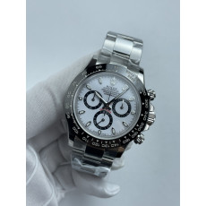 (준비완료/특급배송)NO.3613/초특급 갓성비 데이토나 스틸 세라믹베젤 화이트